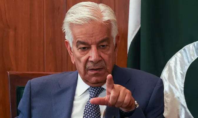 Menteri Pertahanan Pakistan Khawaja Muhammad Asif.