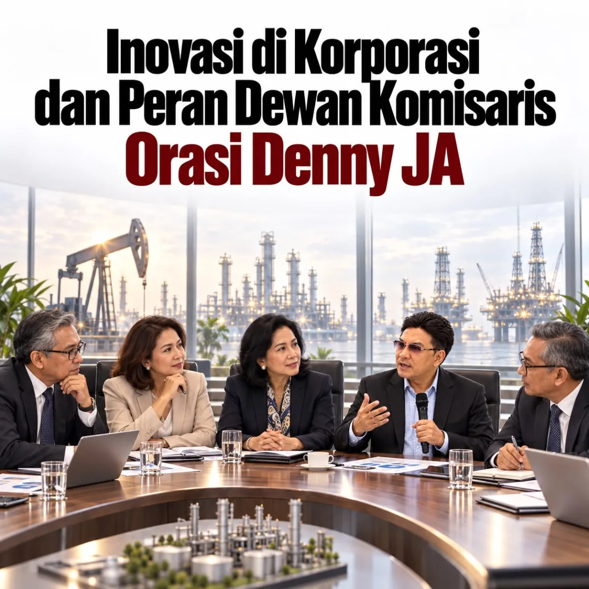 Ilustrasi Dewan Komisaris memberi masukan.