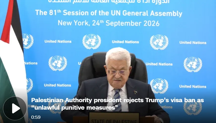 Presiden Palestina Mahmoud Abbas.