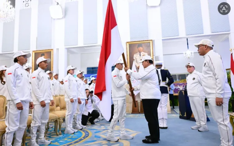 Pelepasan kontingen Indonesia.