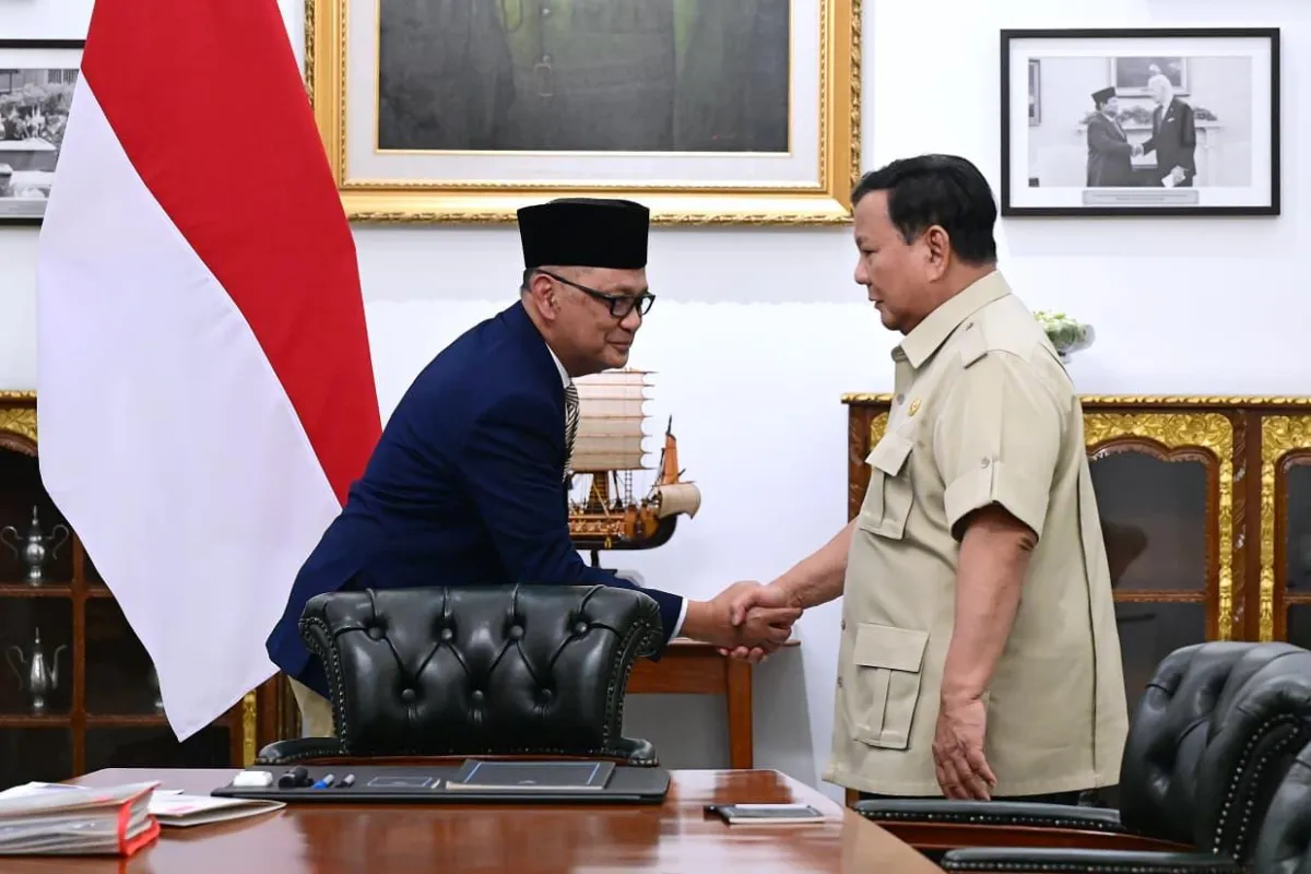 Menteri Haji dan Umrah Mochamad Irfan Yusuf dan Presiden Prabowo.