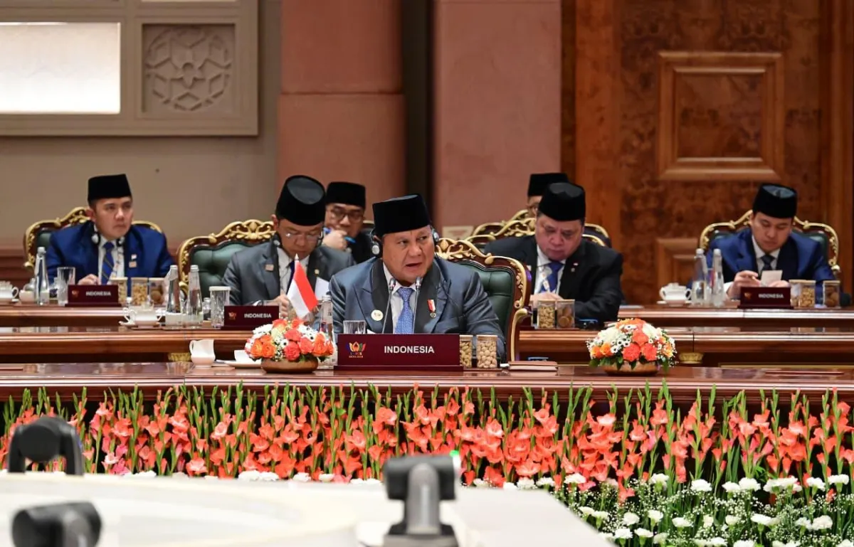 Presiden Prabowo saat menghadiri sesi terbatas bertema “Inclusive Global Governance and Strengthening Multilateralism”.