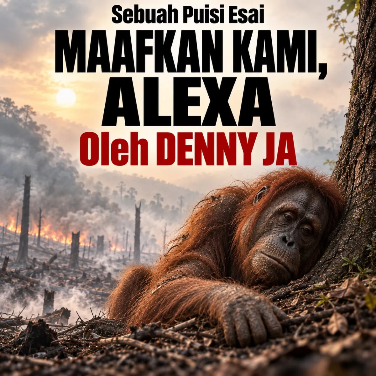 Ilustrasi Alexa si orangutan.