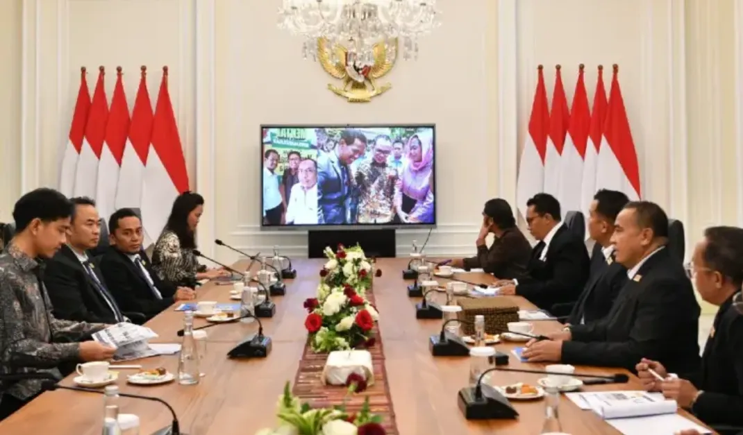 Wapres Gibran menerima Ketua Umum Ikatan Pengusaha Kenshusei Indonesia (IKAPEKSI), Pranyoto Widodo beserta jajaran pengurus.
