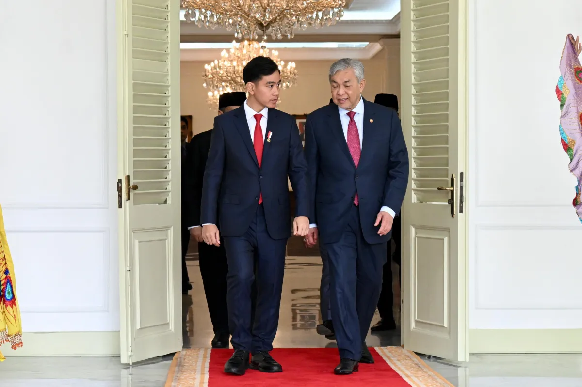 Kunjungan kehormatan Wakil PMsekaligus Menteri Kemajuan Desa dan Wilayah Malaysia Dato’ Seri Dr. Ahmad Zahid Hamidi mengunjungi Wapres Gibran.