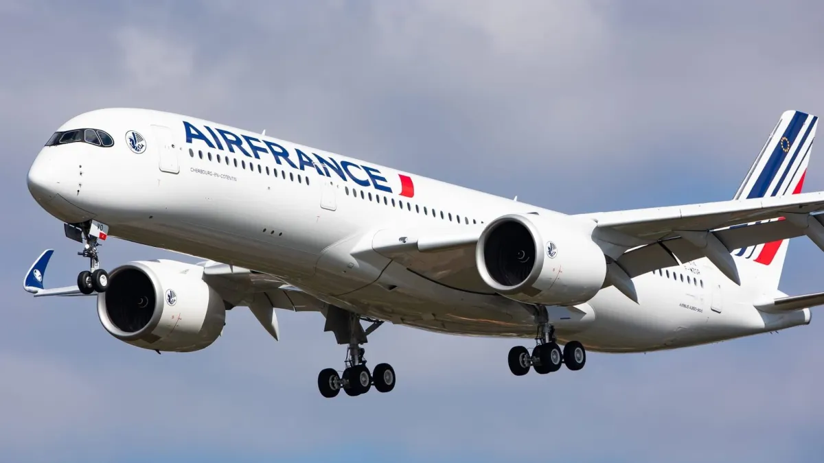 Ilustrasi pesawat Air France.