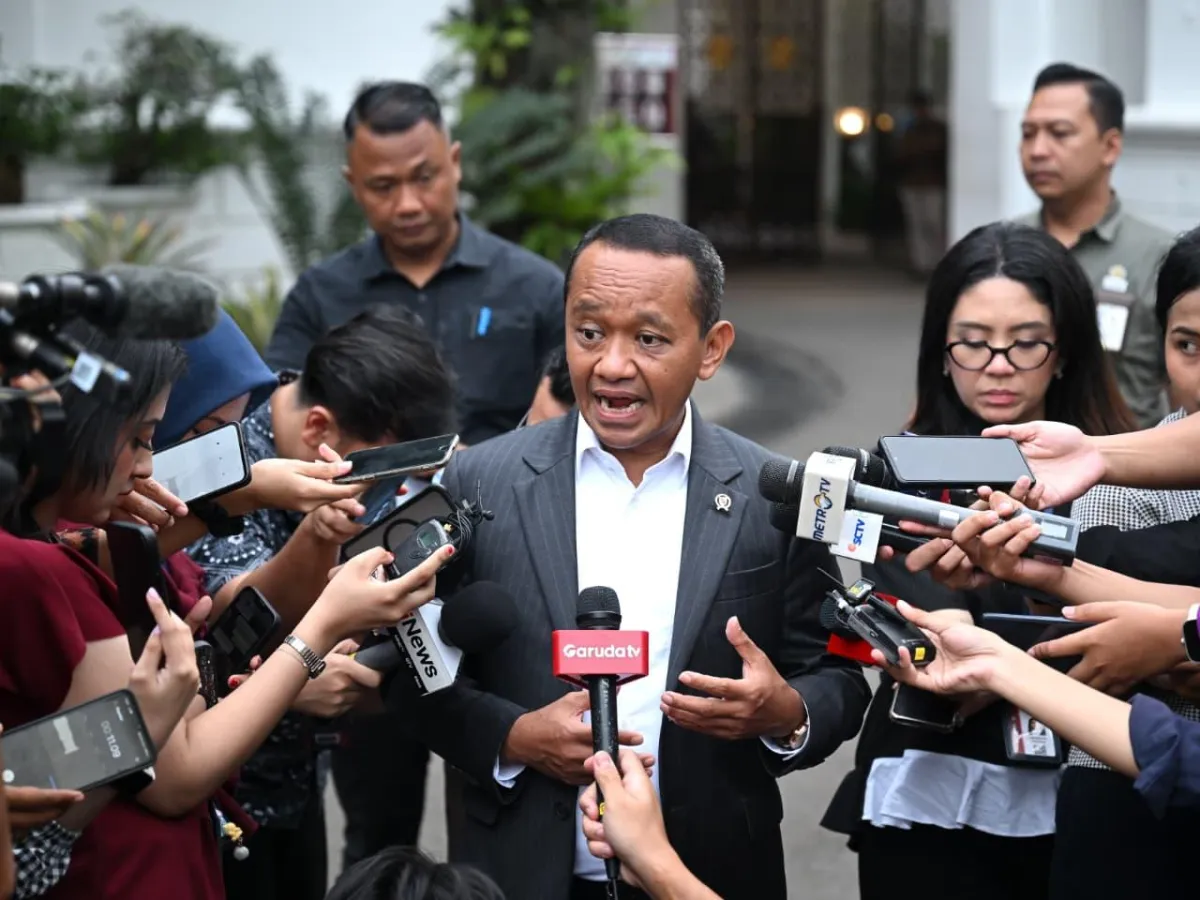 Menteri Koordinator Bidang Hilirisasi dan Transisi Energi Bahlil Lahadalia.