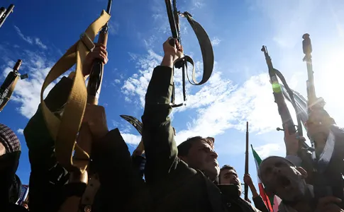 Pasukan Houthi di Yaman.