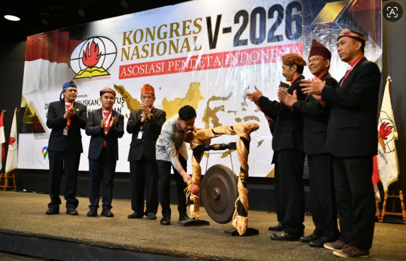 Wapres Gibran saat membuka Kongres Nasional ke-V Asosiasi Pendeta Indonesia (API) di Grand Serpong Hotel & Resort, Tangerang, Banten, Kamis, 8 Oktober 2026.