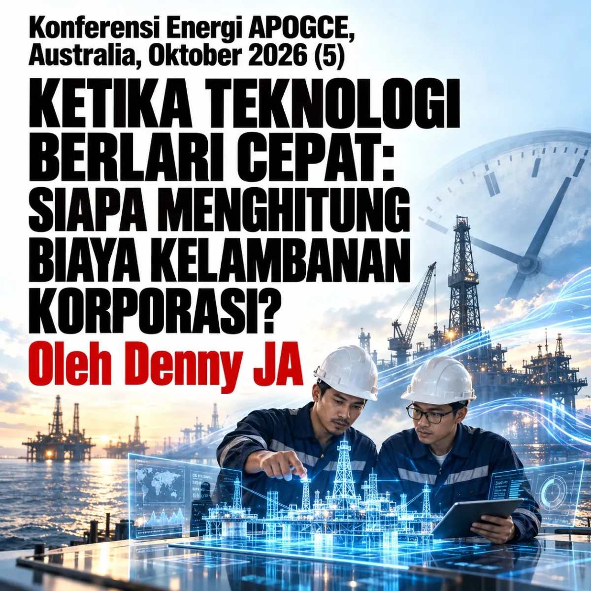 Ilustrasi korporasi yang harus bergerak cepat.