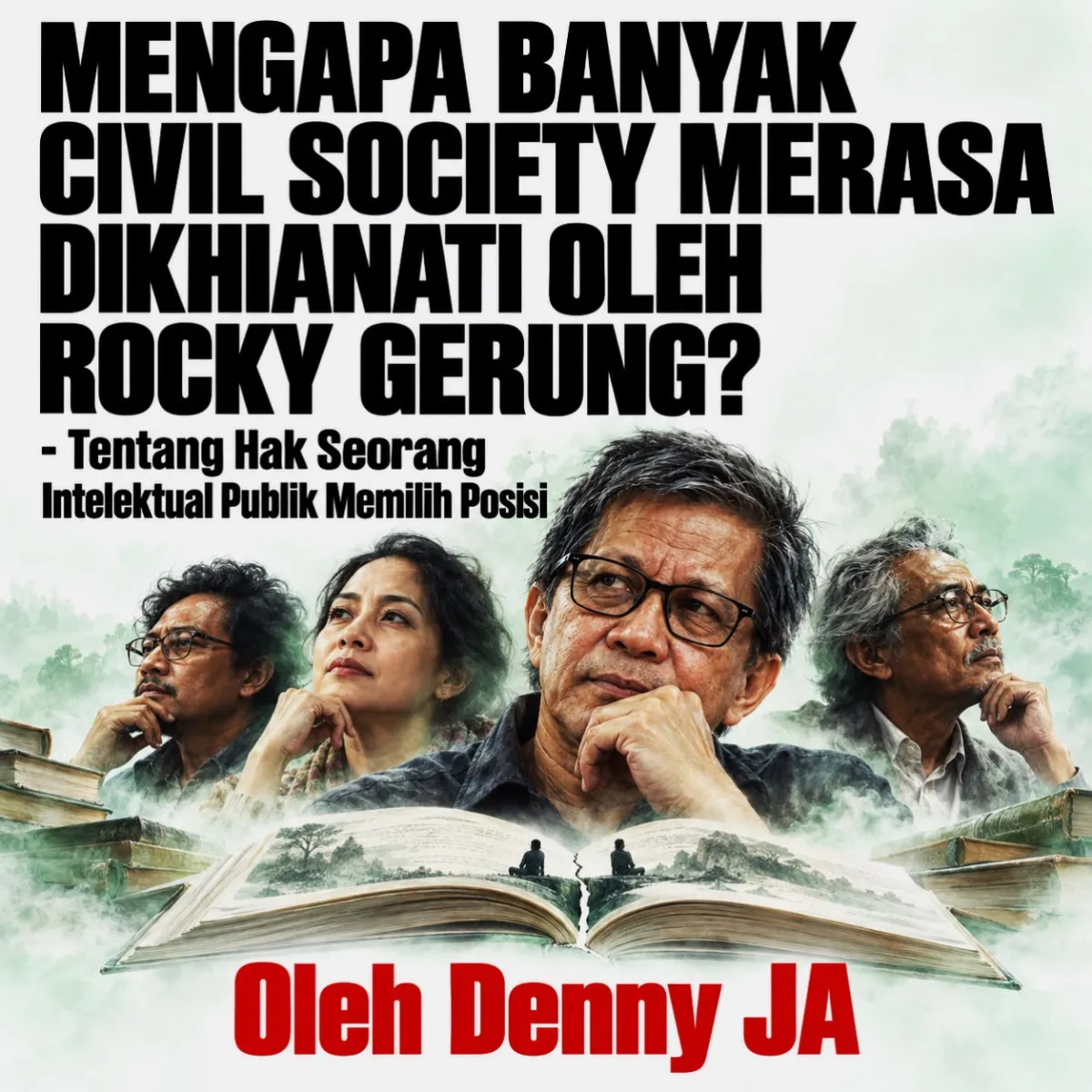 Ilustrasi Rocky Gerung.