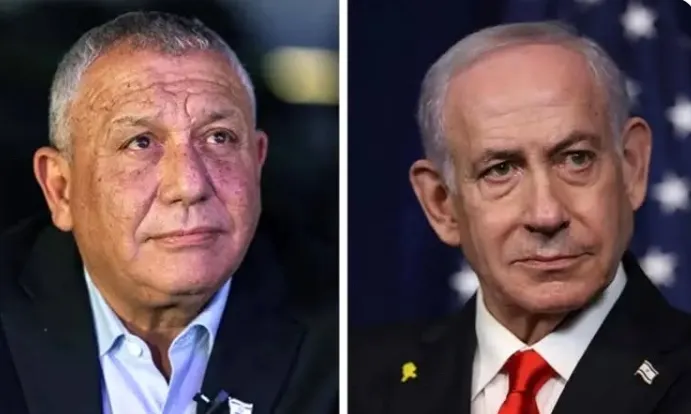 Gadi Eisenkot dan Benjamin Netanyahu.