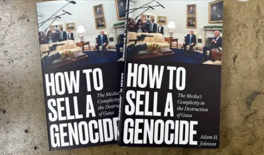 Cover buku "How to Sell a Genocide."