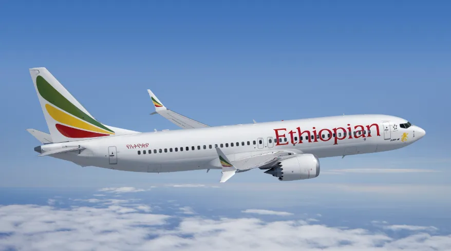 Pesawat Ethiopian Airlines.