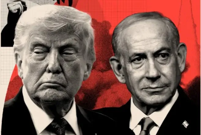 Donald Trump dan Benjamin Netanyahu.