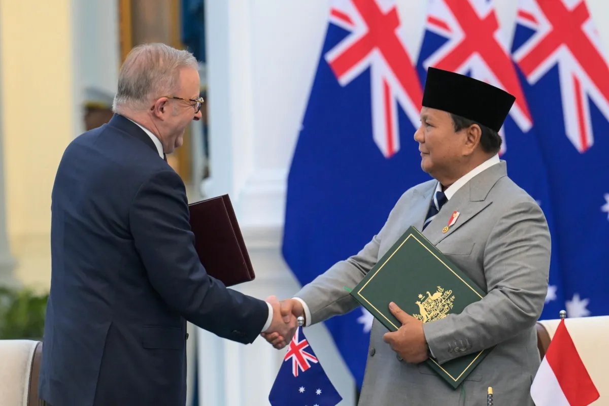 PM Australia Anthony Albanese dan Presiden Prabowo.