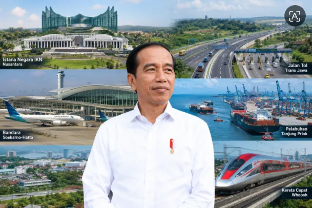 Jokowi banyak membangun infrastruktur.