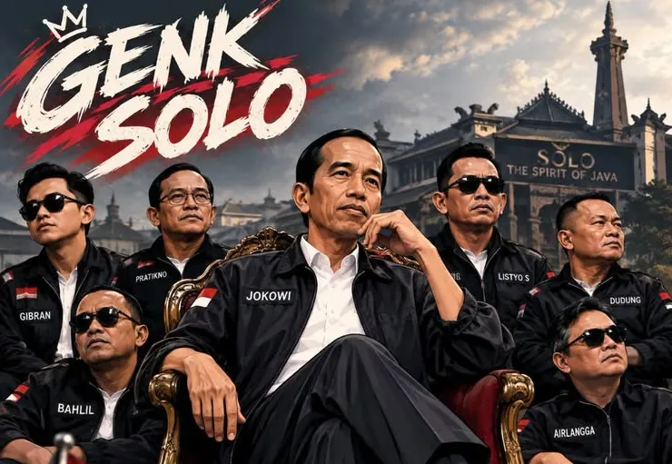 Ilustrasi Jokowi dan tokoh-tokoh yang dianggap dekat dengannya.
