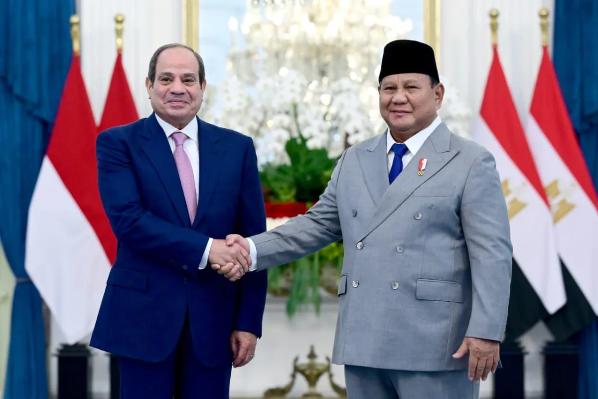 Abdel Fattah El-Sisi dan Prabowo Subianto.