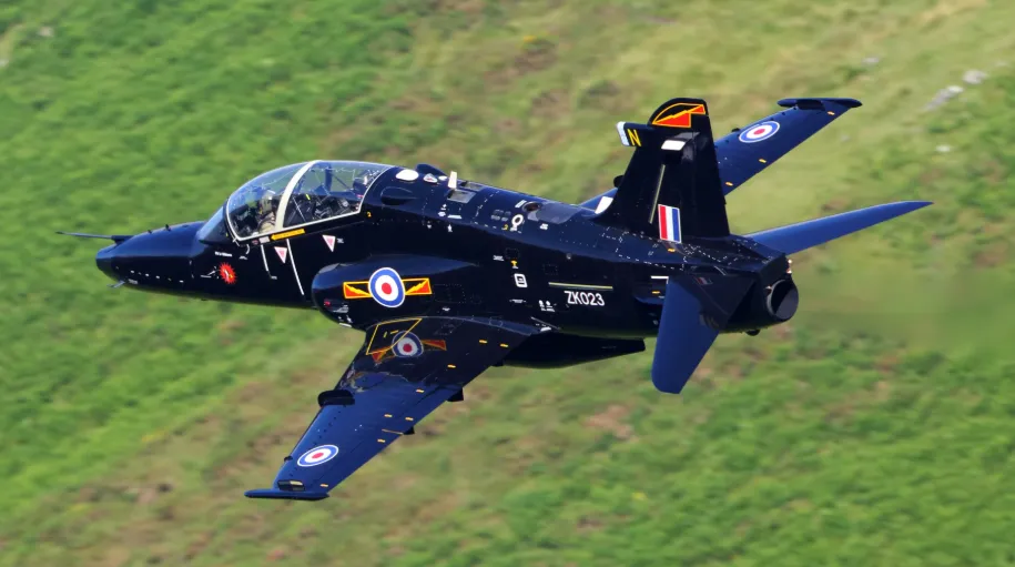 Ilustrasi pesawat Hawk T2.