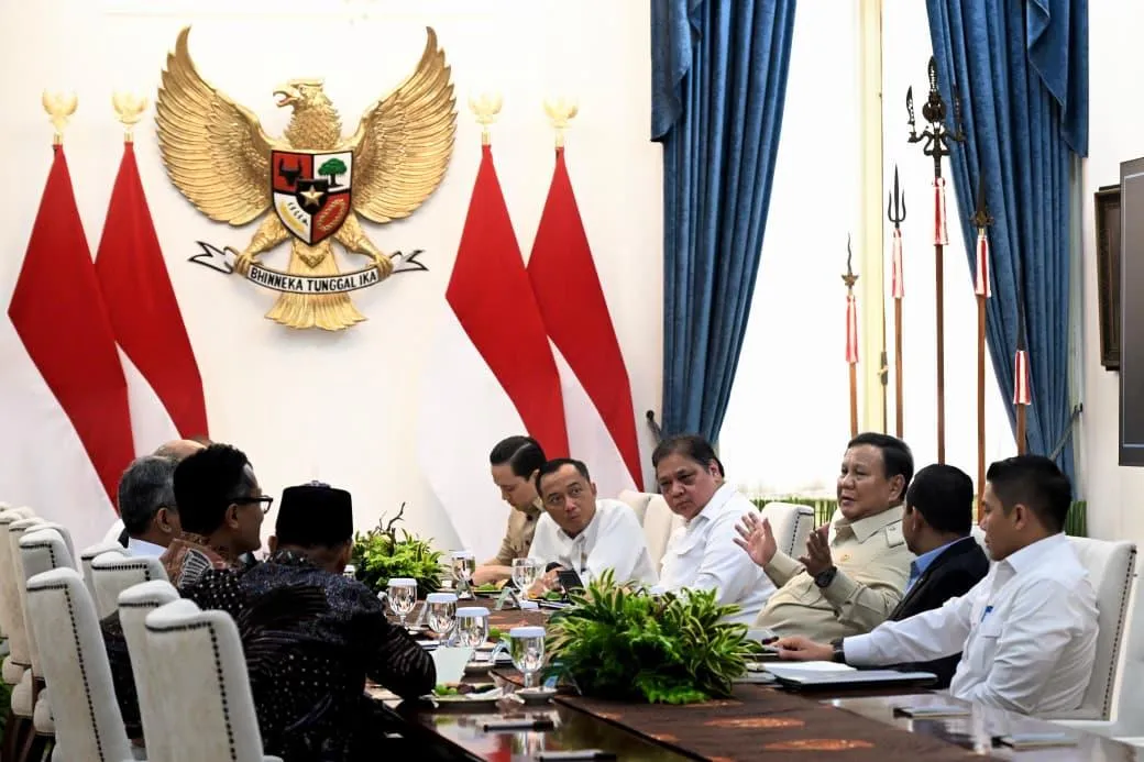 Rapat terbatas yang dipimpin oleh Presiden Prabowo Subianto pada Senin, 5 Oktober 2026.