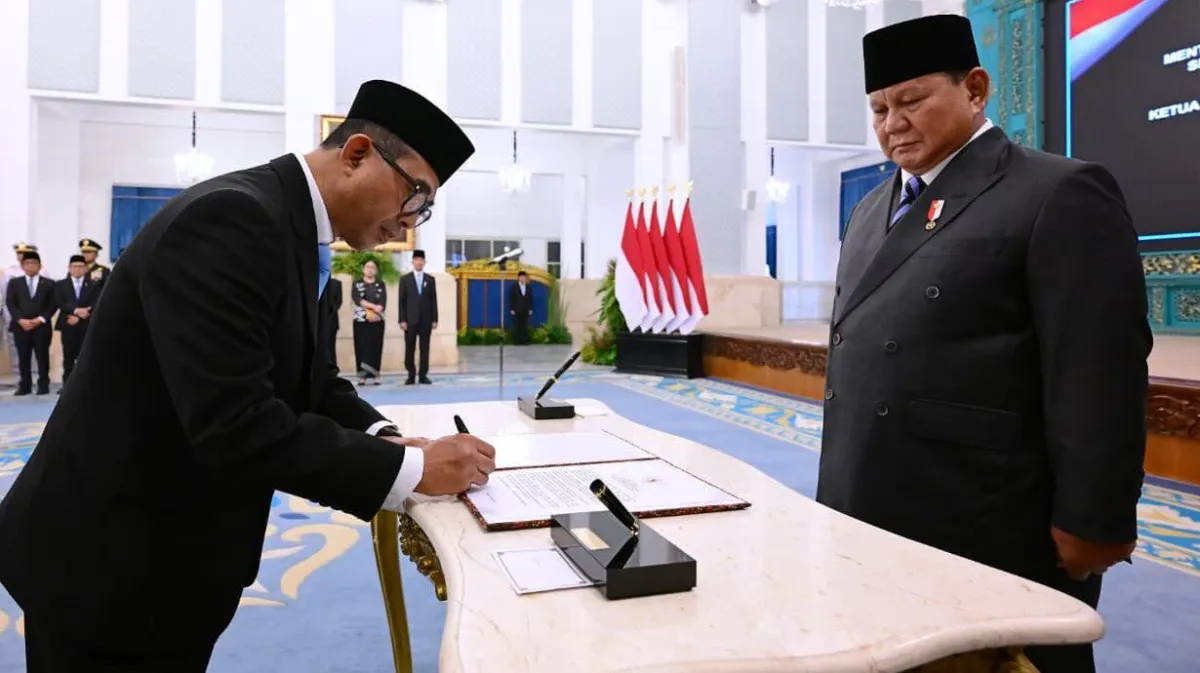 Ketua Ombudsman baru dan Presiden Prabowo.