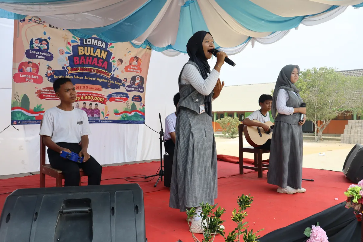 Salah satu penampilan pelajar SMPN 2 Toboali (Foto: Dok. SMPN 2 Toboali).